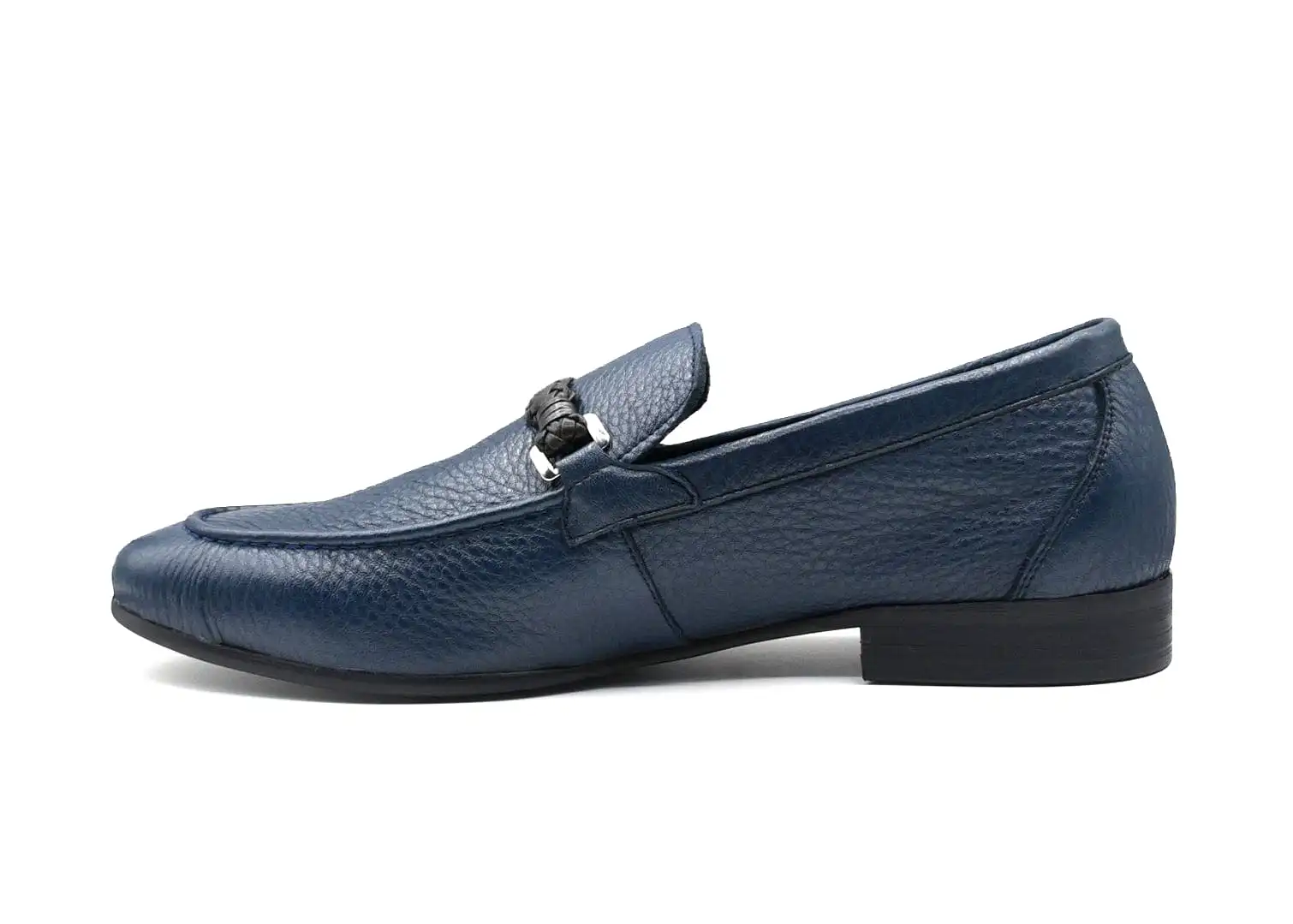 PHELIX | Navy Blue Leather Loafer