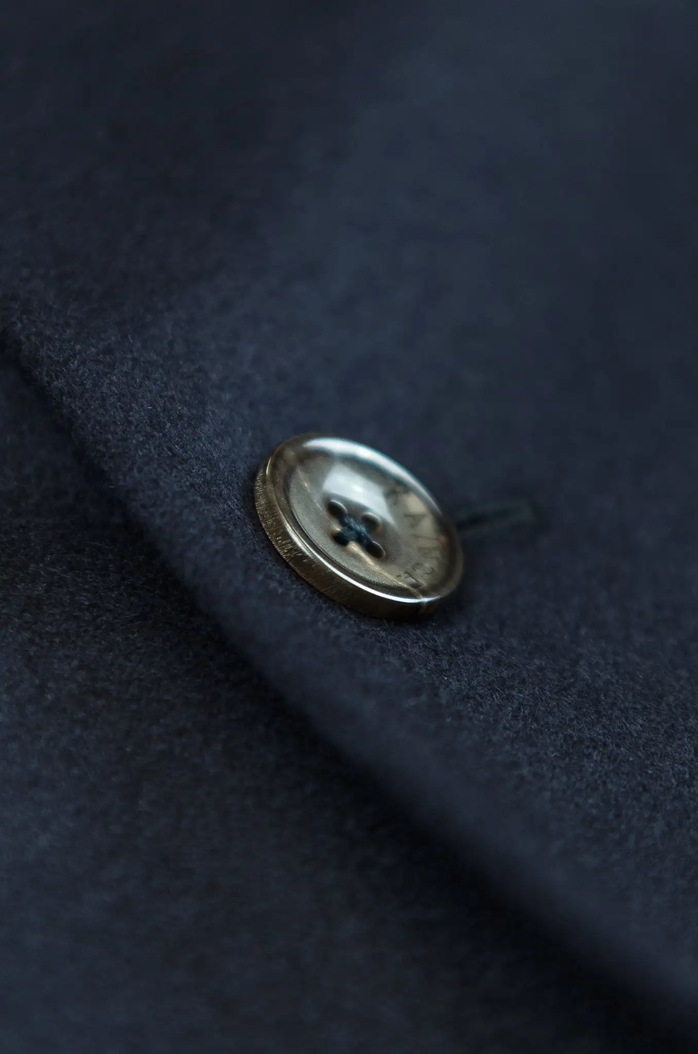 Pierre Coat Wool and Cashmere (Night Blue)