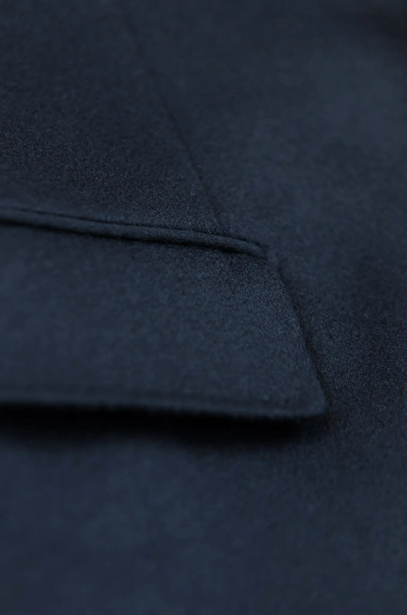 Pierre Coat Wool and Cashmere (Night Blue)