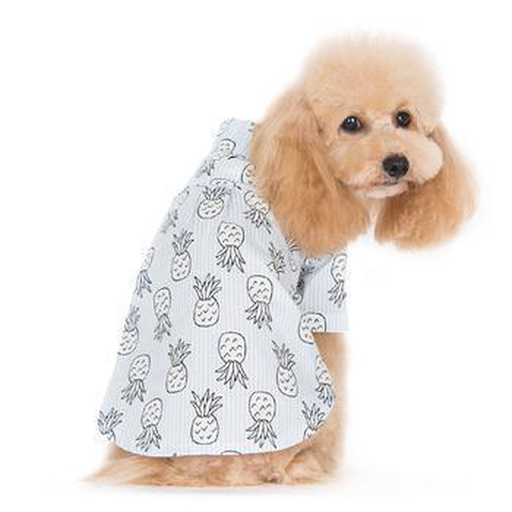 Pineapple Island Dog Shirt - Light Blue