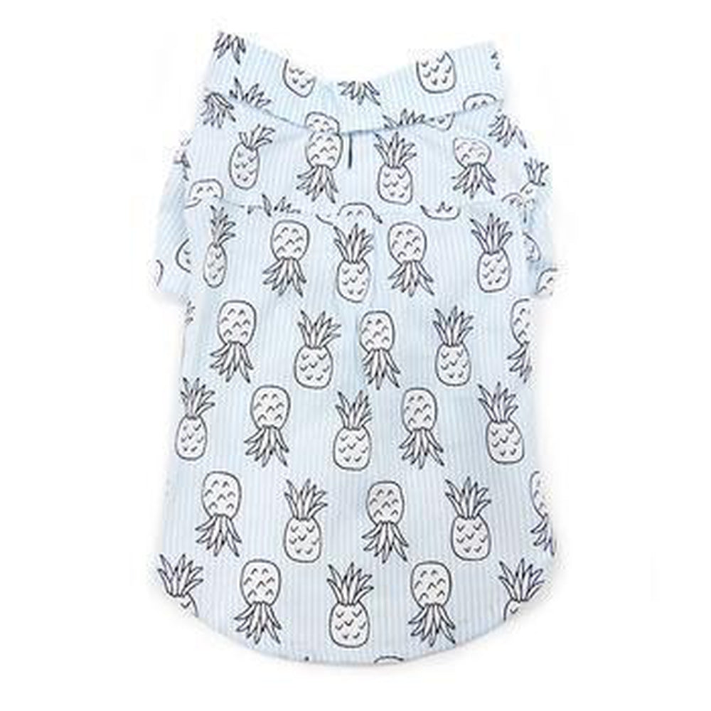 Pineapple Island Dog Shirt - Light Blue