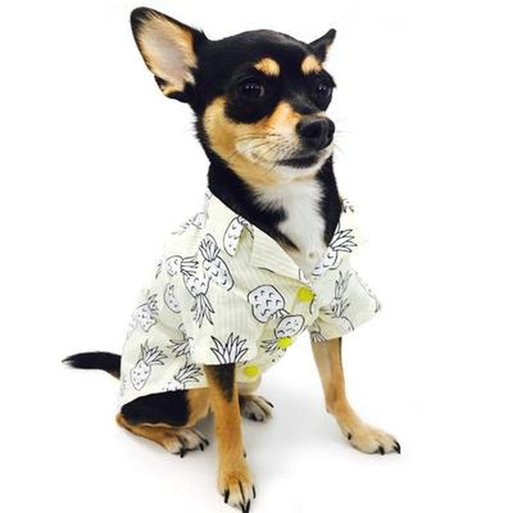 Pineapple Island Dog Shirt - Yellow