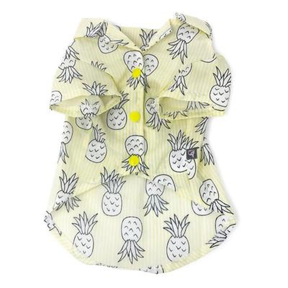 Pineapple Island Dog Shirt - Yellow