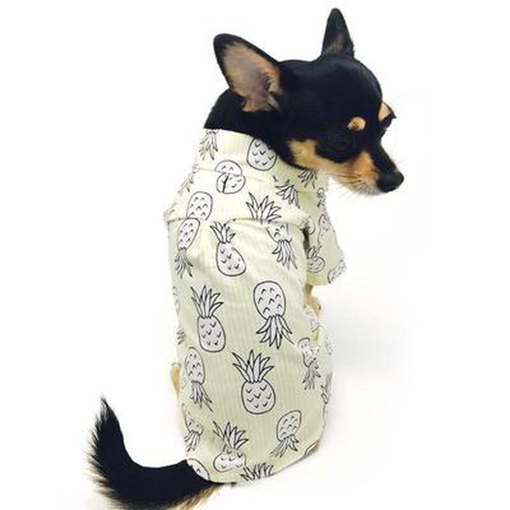 Pineapple Island Dog Shirt - Yellow