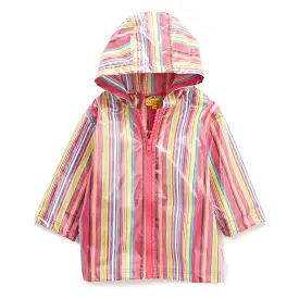 Pluie Pluie Girls RC - Pink Stripe Rain Coat