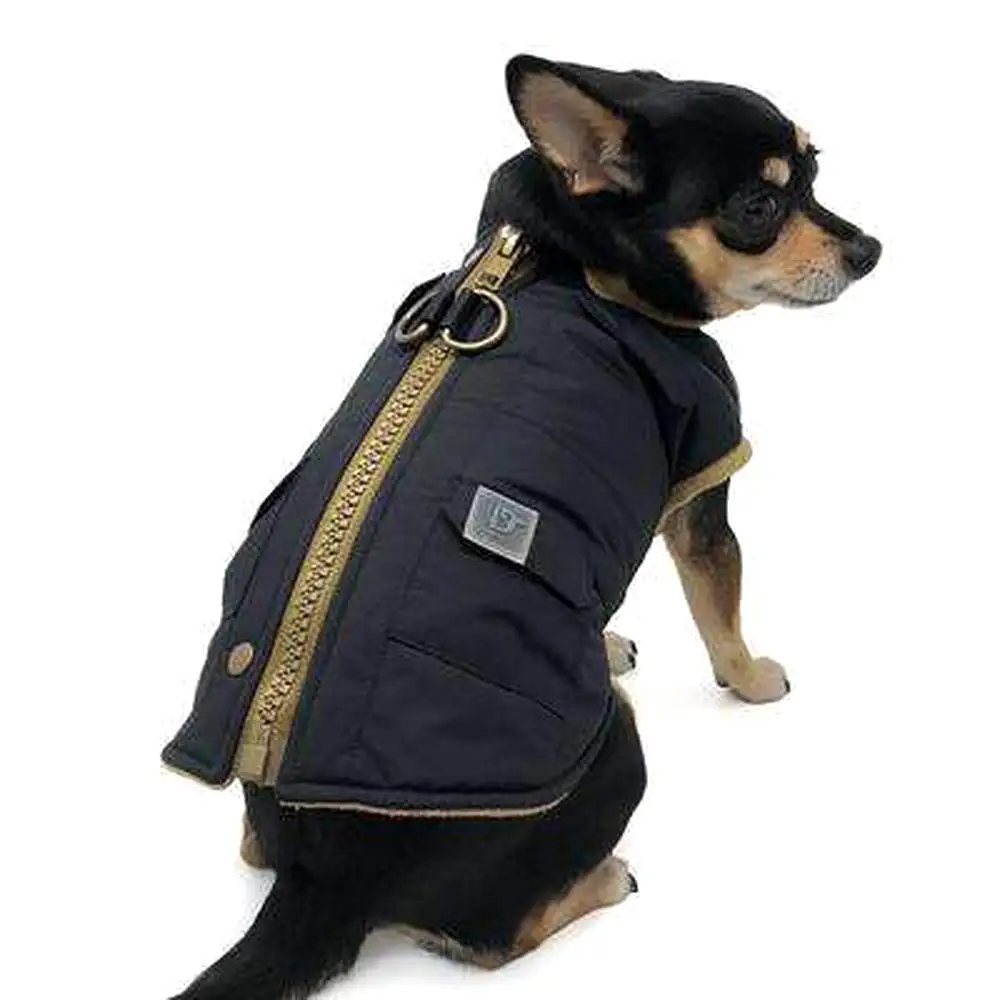 Pocket Runner Dog Coat - Black