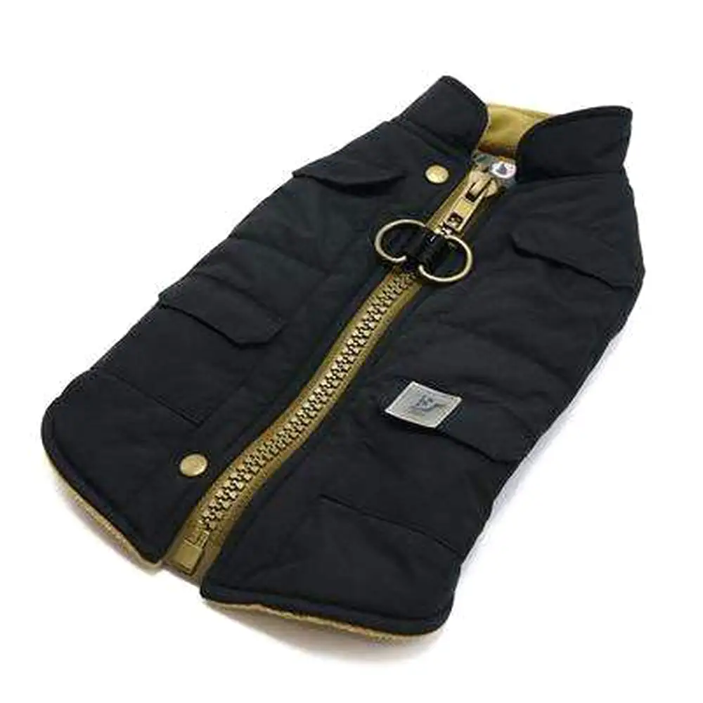 Pocket Runner Dog Coat - Black