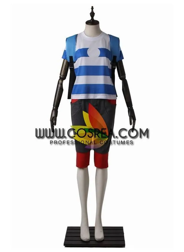 Pokemon Sun And Moon Male Protagonist Cosplay Costume