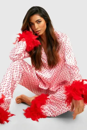 Premium Heart Feather Pajamas