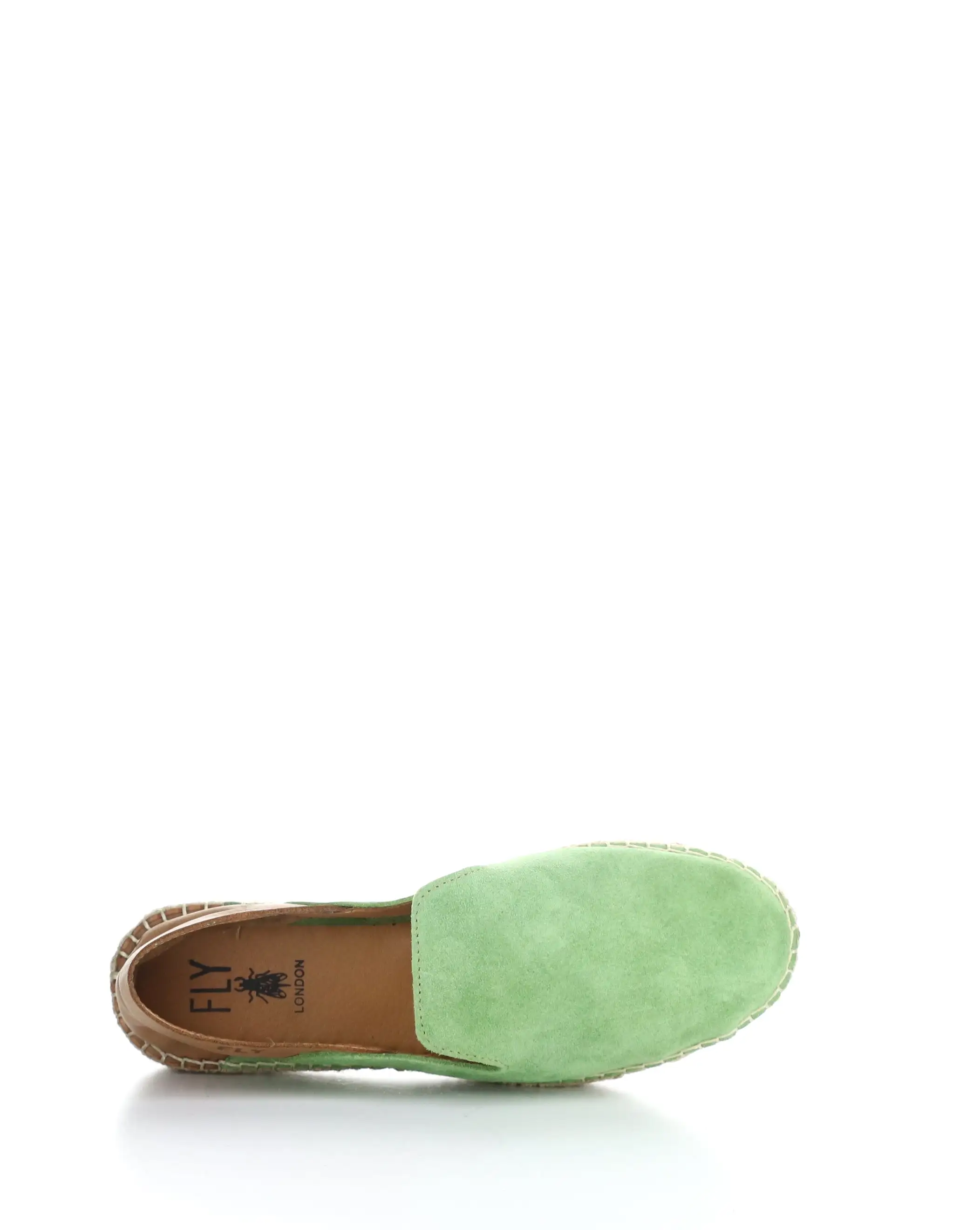 PULY522FLY 002 GREEN/TAN Round Toe Shoes