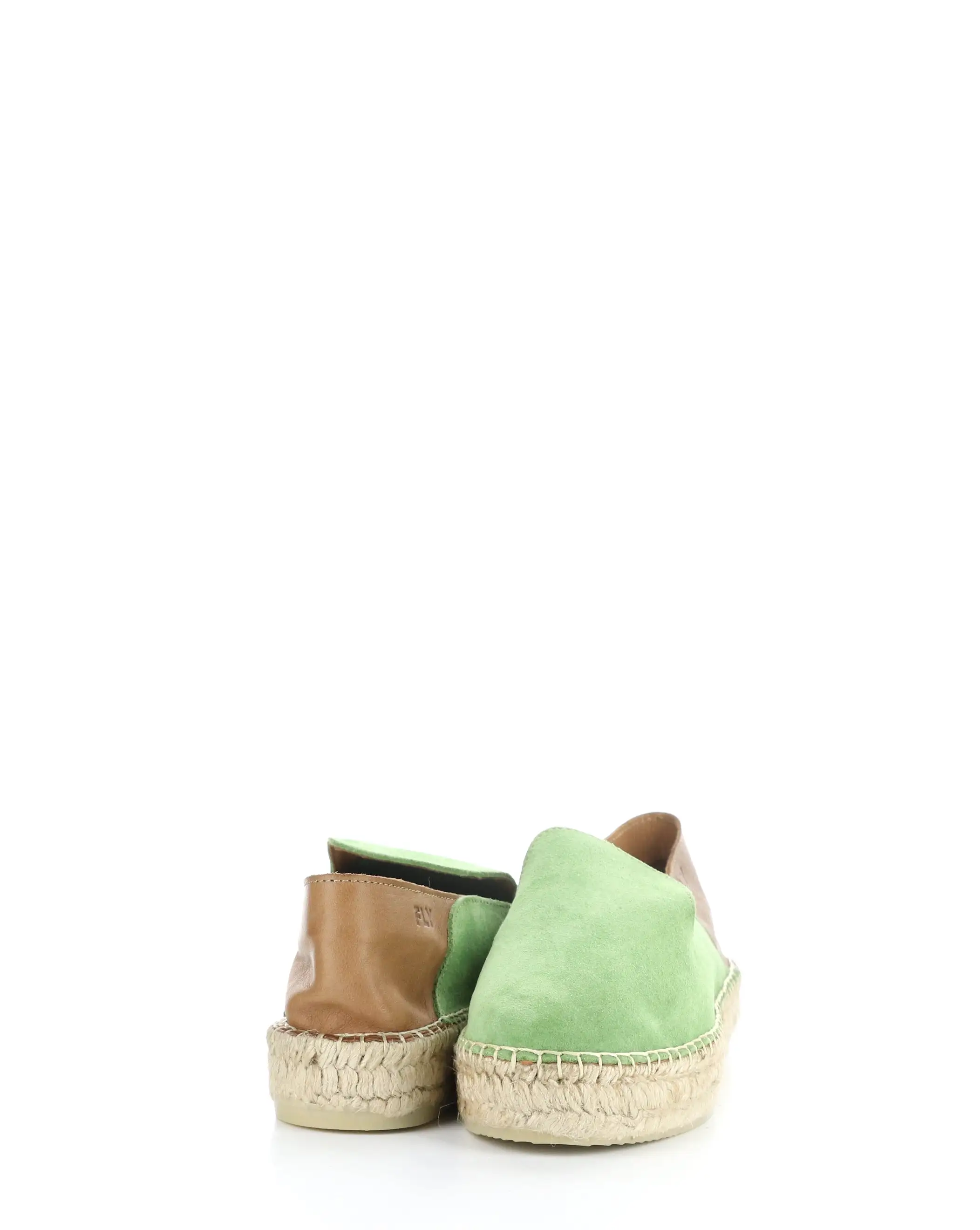 PULY522FLY 002 GREEN/TAN Round Toe Shoes