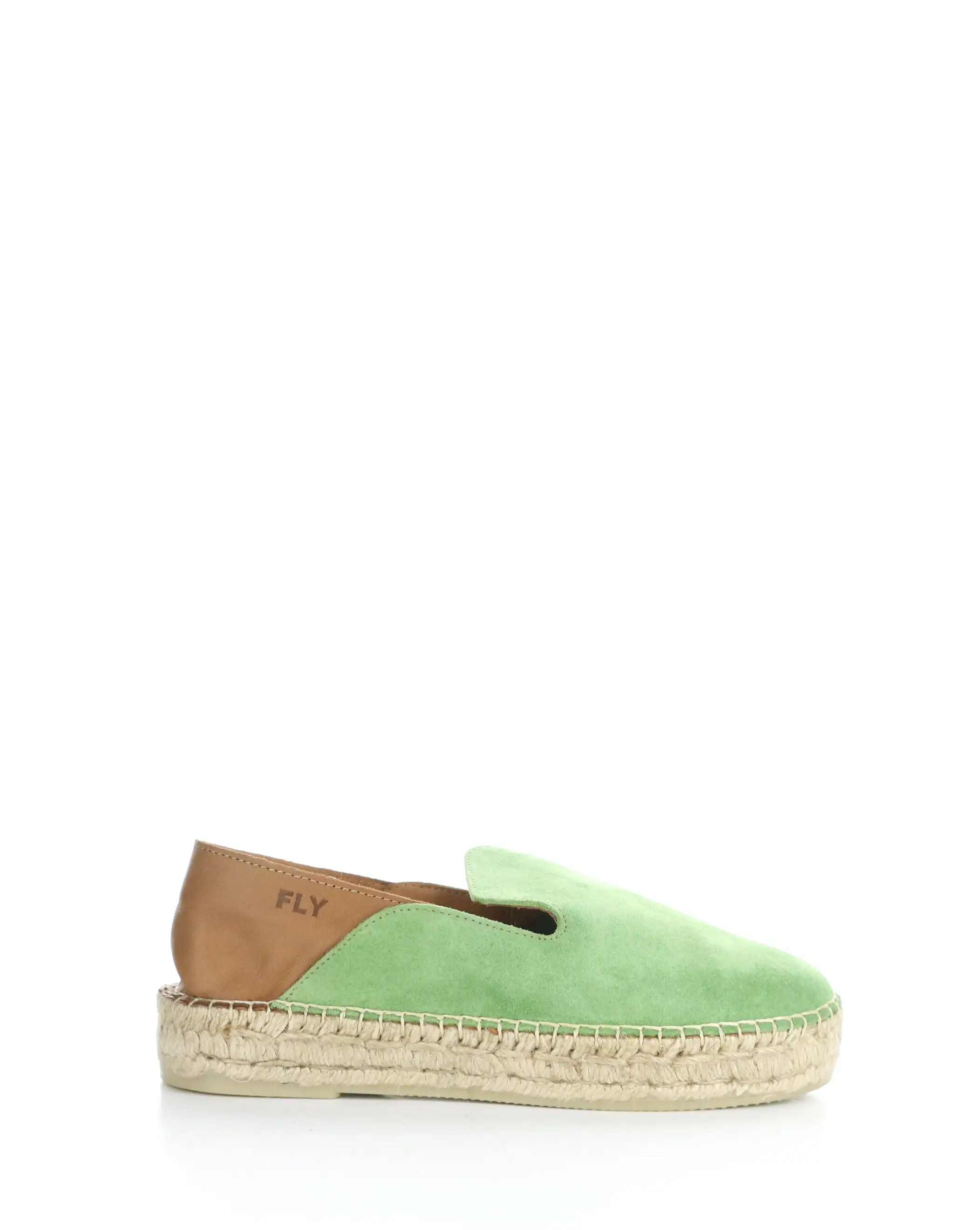 PULY522FLY 002 GREEN/TAN Round Toe Shoes