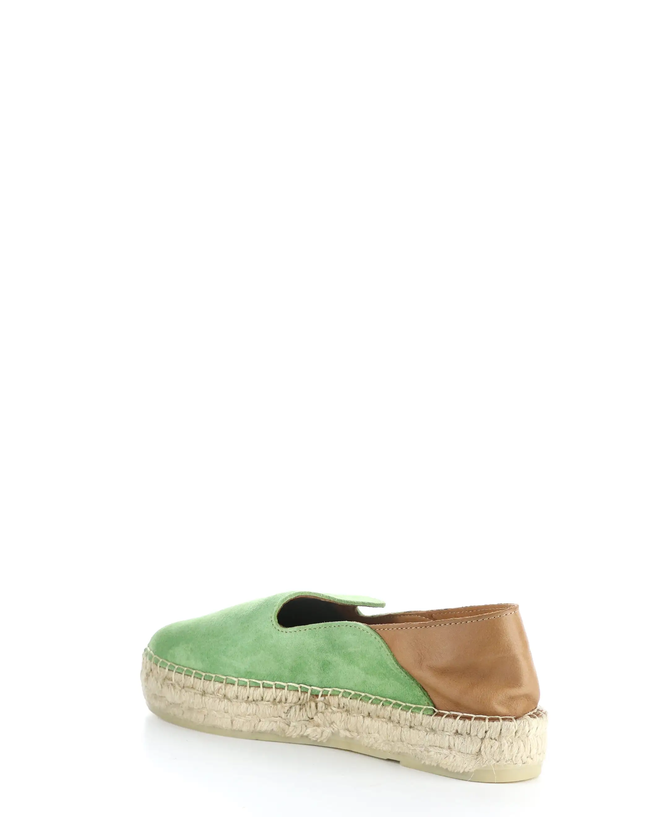 PULY522FLY 002 GREEN/TAN Round Toe Shoes