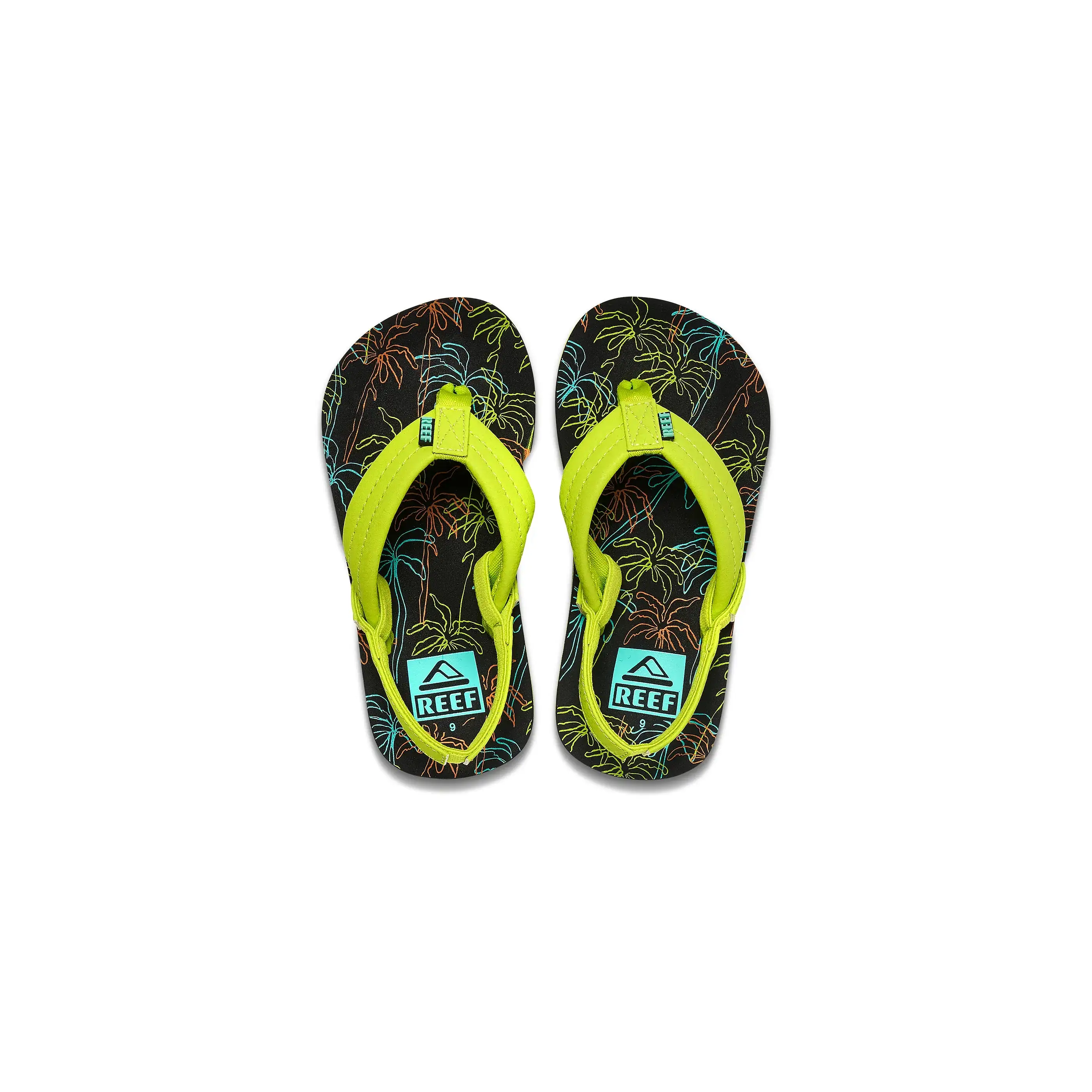 Reef Neon Palm Ahi Children's Sandal