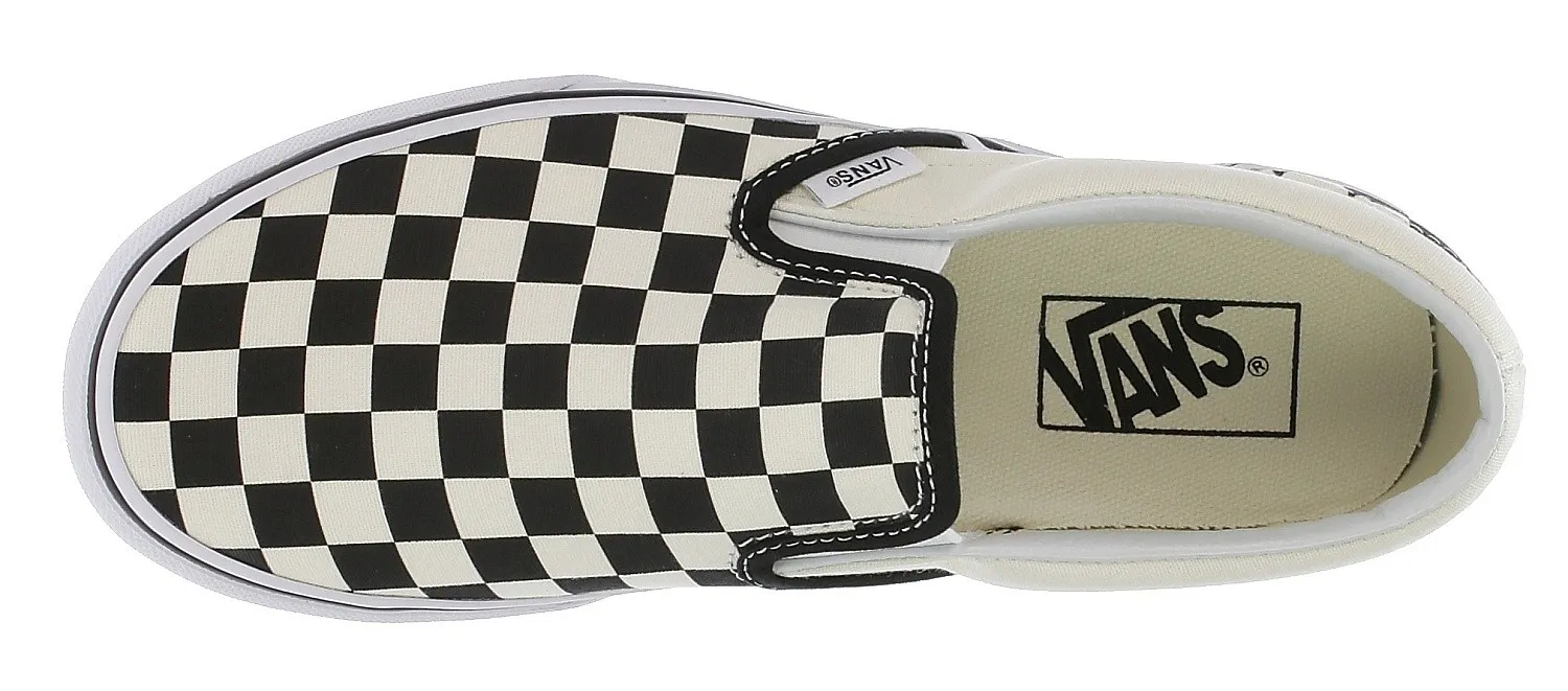 shoes Vans Classic Slip-On Platform - Black And White Checker/White