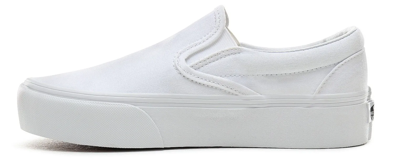 shoes Vans Classic Slip-On Platform - True White