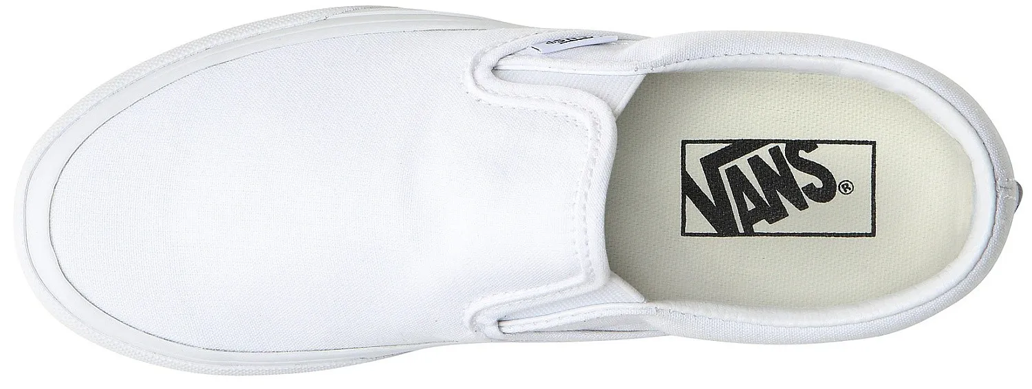 shoes Vans Classic Slip-On Platform - True White