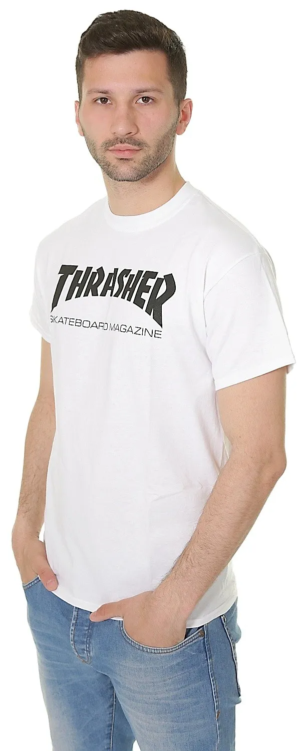 T-shirt Thrasher Skate Mag - White