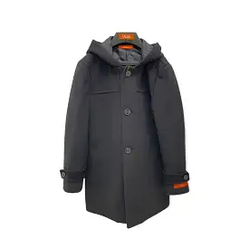 Tallia Boys Navy Wool Winter Coat with Hood TR0006