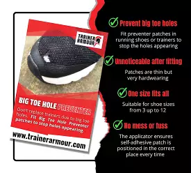 Trainer Armour Big Toe Hole Protector