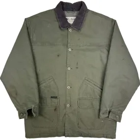 Vintage Columbia Sportswear Chore Button Up Workwear Jacket Green