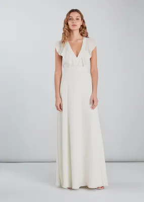 White Eve Silk Wedding Dress