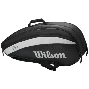 WILSON Federer Team 6R Tennis Kit Bag (Black)