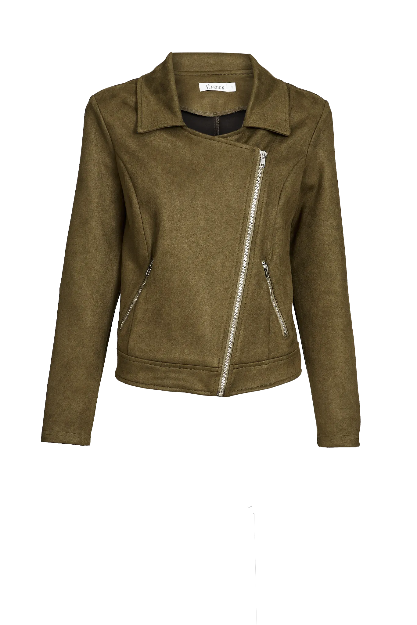 Zodiac Jacket In Khaki Suedette